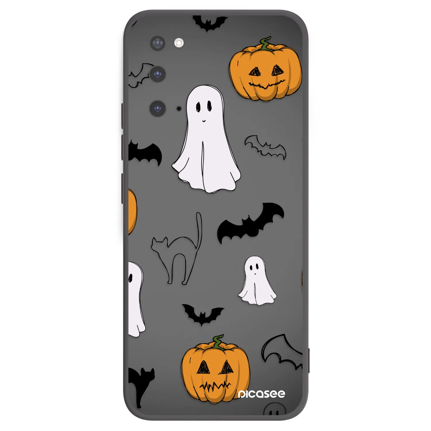 Picasee Μαύρη θήκη σιλικόνης για Samsung Galaxy S20 G980F - Spooky crew