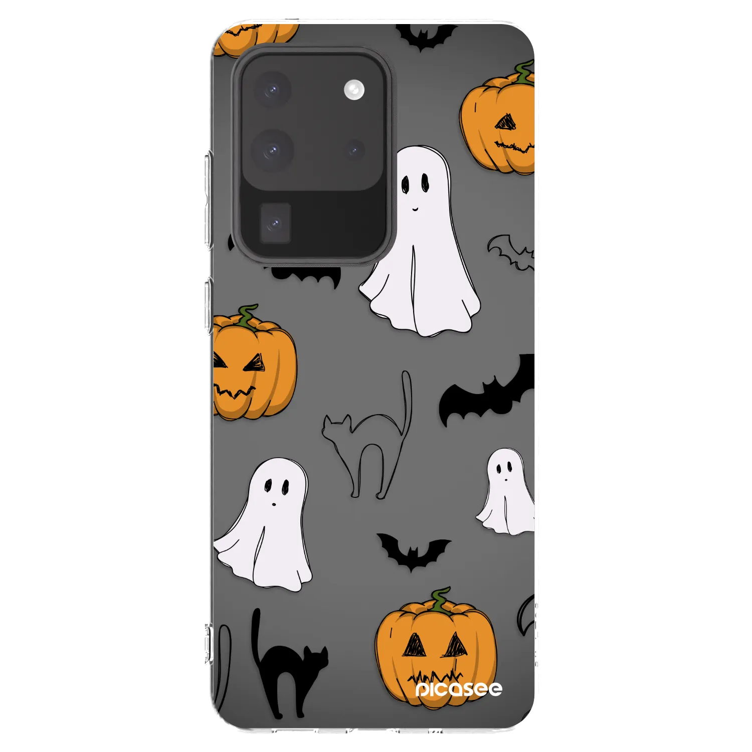 Picasee διαφανής θήκη σιλικόνης Samsung Galaxy S20 Ultra 5G G988F - Spooky crew