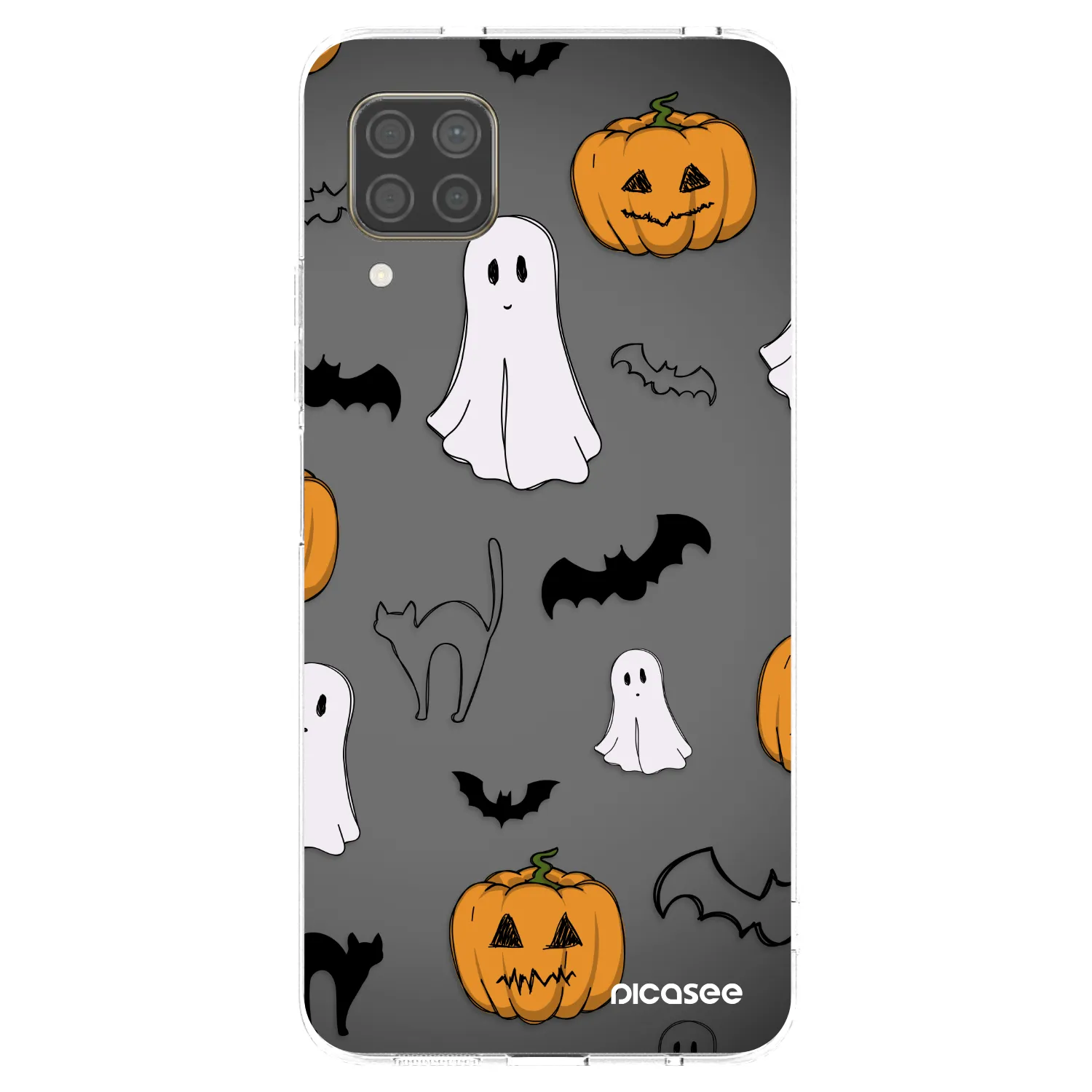 Picasee διαφανής θήκη σιλικόνης Huawei P40 Lite - Spooky crew