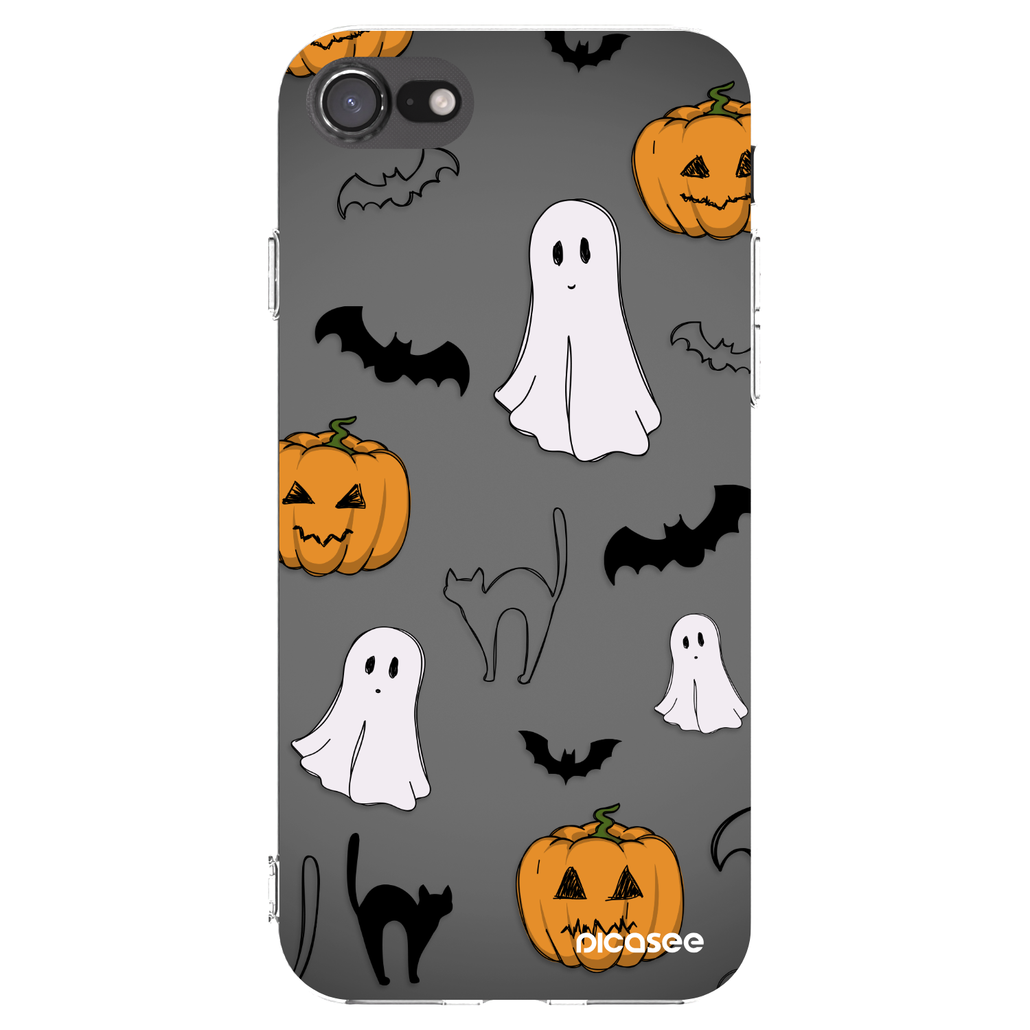 Picasee διαφανής θήκη σιλικόνης Apple iPhone SE 2020 - Spooky crew