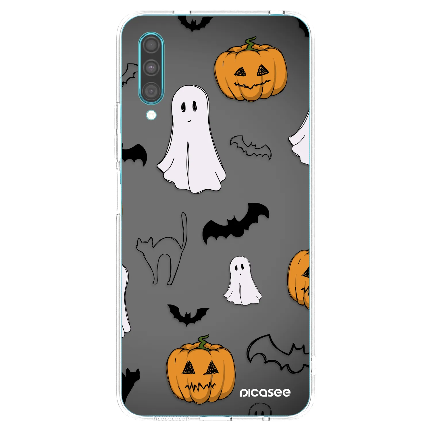 Picasee διαφανής θήκη σιλικόνης Samsung Galaxy A30s A307F - Spooky crew