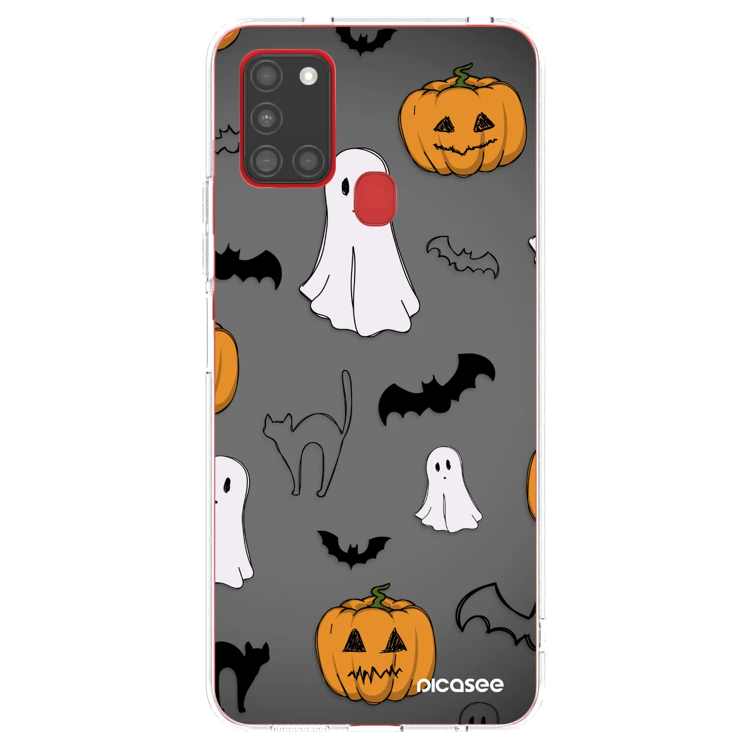 Picasee διαφανής θήκη σιλικόνης Samsung Galaxy A21s - Spooky crew