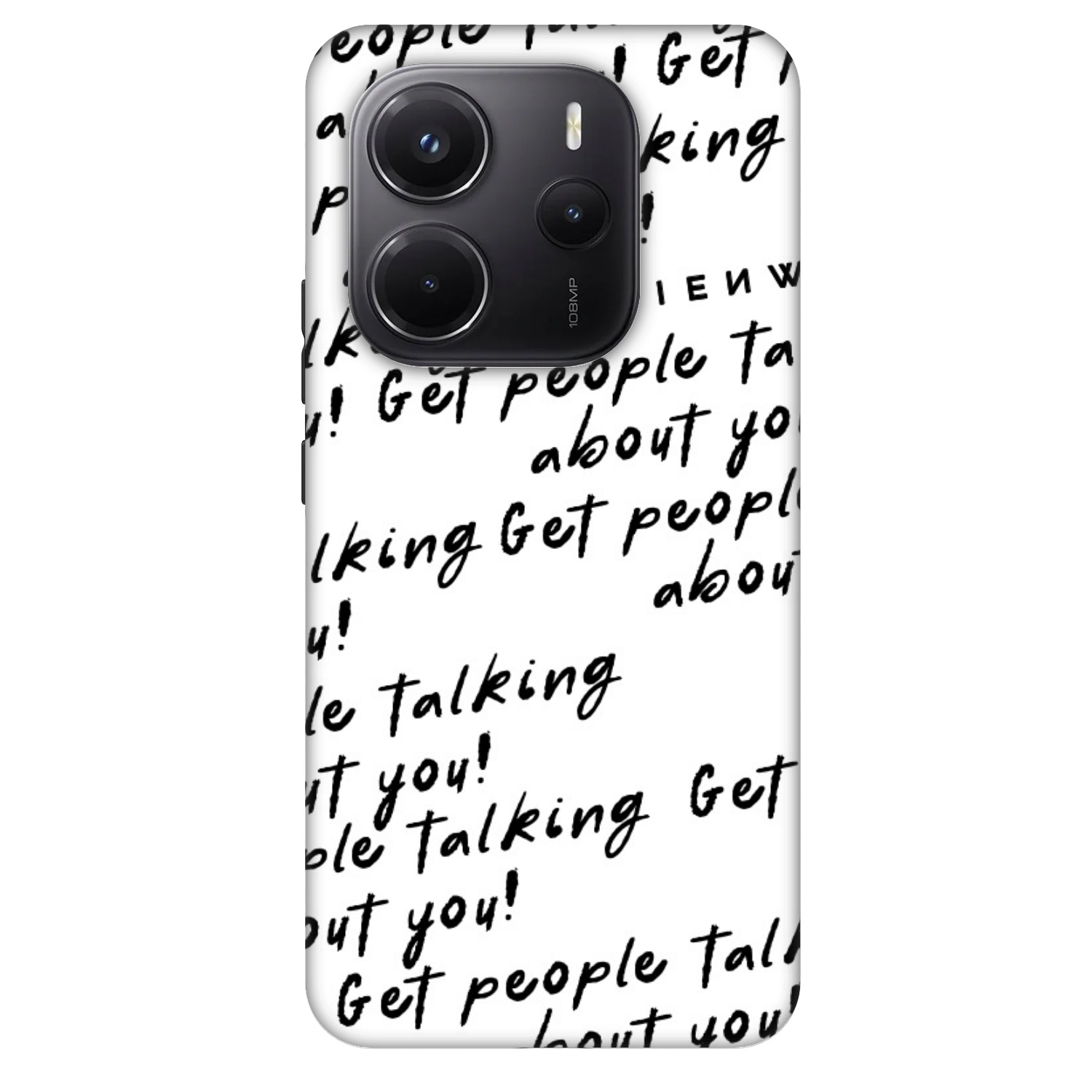 Picasee Fashion Case για Xiaomi Redmi Note 14 5G - GET PEOPLE TALK ABOUT YOU