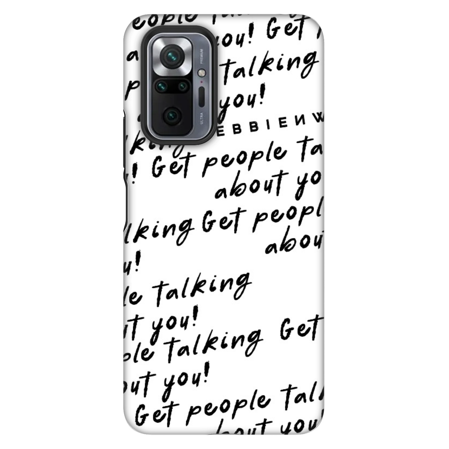 Picasee Fashion Case για Xiaomi Redmi Note 10 Pro - GET PEOPLE TALK ABOUT YOU