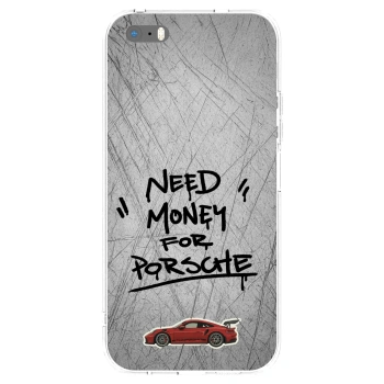 Picasee διαφανής θήκη σιλικόνης Apple iPhone 5/5S/SE - Grey Drift