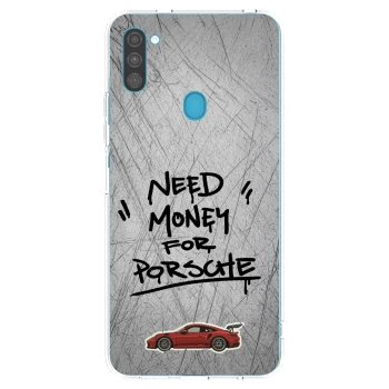Picasee διαφανής θήκη σιλικόνης Samsung Galaxy M11 - Grey Drift