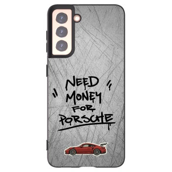 Picasee Μαύρη θήκη σιλικόνης για Samsung Galaxy S21 5G G991B - Grey Drift