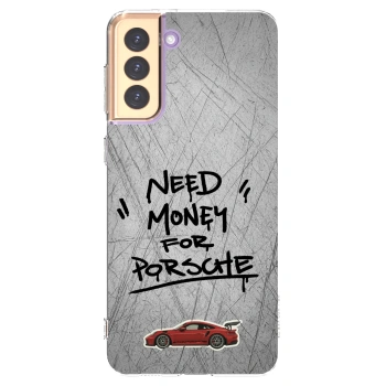 Picasee διαφανής θήκη σιλικόνης Samsung Galaxy S21+ 5G G996F - Grey Drift