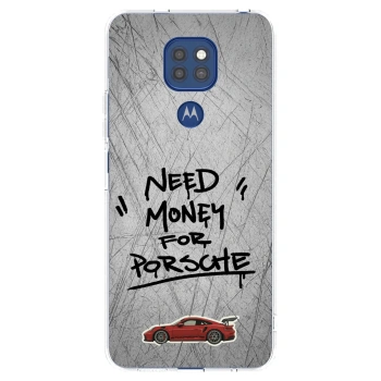 Picasee διαφανής θήκη σιλικόνης Motorola Moto G9 Play - Grey Drift