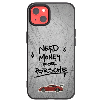 Picasee Μαύρη θήκη σιλικόνης για Apple iPhone 13 - Grey Drift
