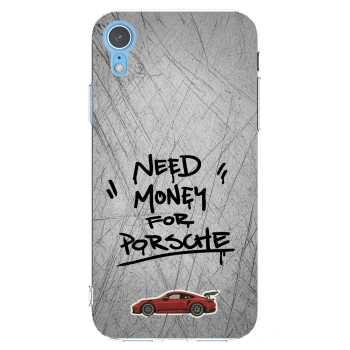Picasee διαφανής θήκη σιλικόνης Apple iPhone XR - Grey Drift