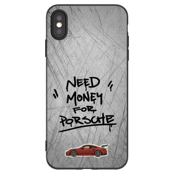Picasee Μαύρη θήκη σιλικόνης για Apple iPhone XS Max - Grey Drift