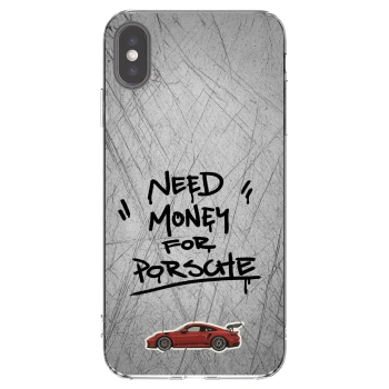 Picasee διαφανής θήκη σιλικόνης Apple iPhone XS Max - Grey Drift