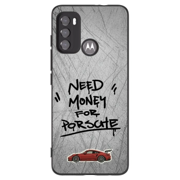 Picasee Μαύρη θήκη σιλικόνης για Motorola Moto G60 - Grey Drift