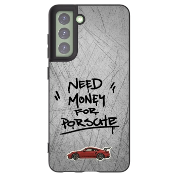 Picasee Μαύρη θήκη σιλικόνης για Samsung Galaxy S21 FE 5G - Grey Drift
