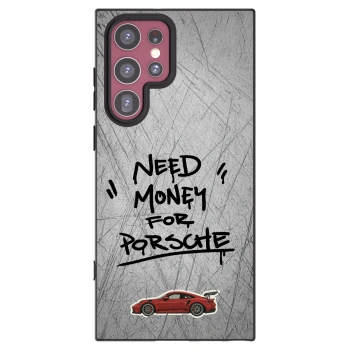 Picasee Μαύρη θήκη σιλικόνης για Samsung Galaxy S22 Ultra 5G - Grey Drift