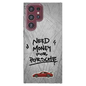 Picasee διαφανής θήκη σιλικόνης Samsung Galaxy S22 Ultra 5G - Grey Drift