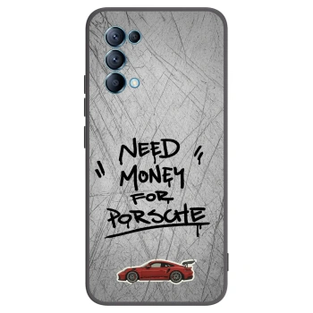 Picasee Μαύρη θήκη σιλικόνης για OPPO Reno 5 5G - Grey Drift