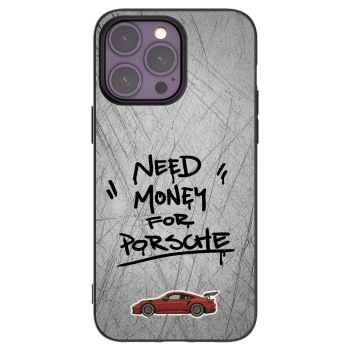 Picasee Μαύρη θήκη σιλικόνης για Apple iPhone 14 Pro Max - Grey Drift