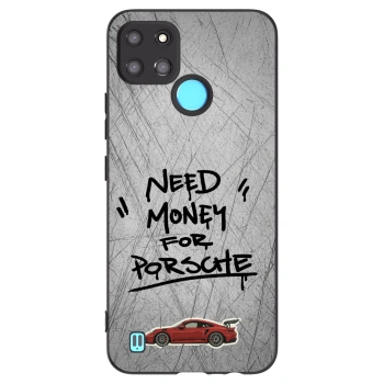 Picasee Μαύρη θήκη σιλικόνης για Realme C21Y - Grey Drift