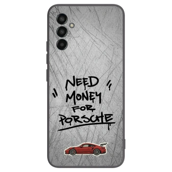 Picasee Μαύρη θήκη σιλικόνης για Samsung Galaxy M13 M135F - Grey Drift