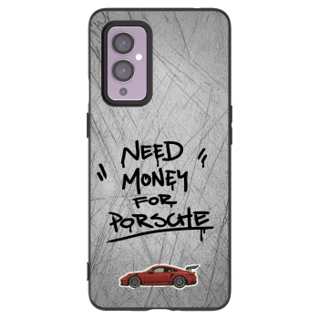 Picasee Μαύρη θήκη σιλικόνης για OnePlus 9 - Grey Drift