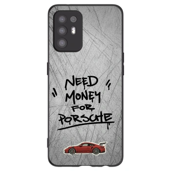 Picasee Μαύρη θήκη σιλικόνης για OPPO A94 5G - Grey Drift