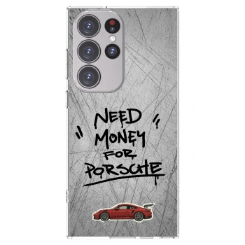 Picasee διαφανής θήκη σιλικόνης Samsung Galaxy S23 Ultra 5G - Grey Drift