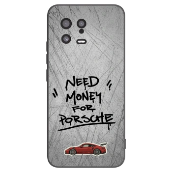 Picasee Μαύρη θήκη σιλικόνης για Xiaomi 13 - Grey Drift