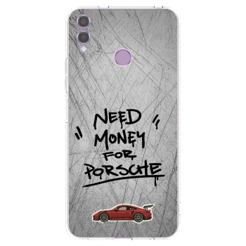 Picasee διαφανής θήκη σιλικόνης Honor 8X - Grey Drift