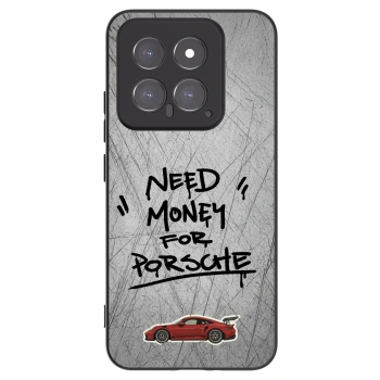 Picasee Μαύρη θήκη σιλικόνης για Xiaomi 14 - Grey Drift