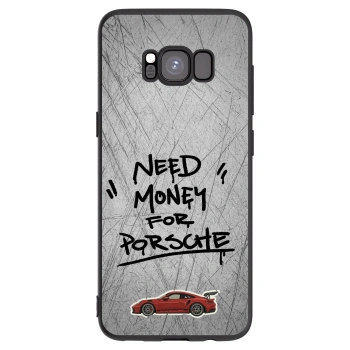 Picasee Μαύρη θήκη σιλικόνης για Samsung Galaxy S8 G950F - Grey Drift
