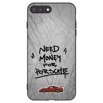 Picasee Μαύρη θήκη σιλικόνης για Apple iPhone 8 Plus - Grey Drift