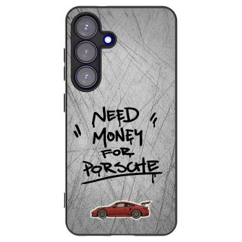 Picasee Μαύρη θήκη σιλικόνης για Samsung Galaxy S25 5G - Grey Drift