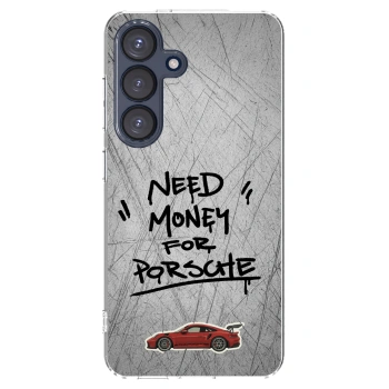 Picasee διαφανής θήκη σιλικόνης Samsung Galaxy S25 5G - Grey Drift