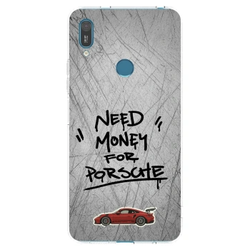 Picasee διαφανής θήκη σιλικόνης Huawei Y7 2019 - Grey Drift