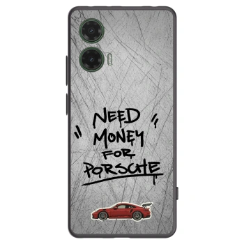 Picasee Μαύρη θήκη σιλικόνης για Motorola Moto G35 5G - Grey Drift