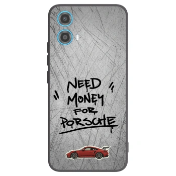 Picasee Μαύρη θήκη σιλικόνης για Motorola Moto G34 5G - Grey Drift