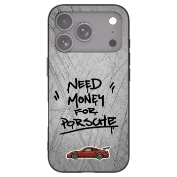 Picasee Μαύρη θήκη σιλικόνης για Apple iPhone 17 Pro - Grey Drift