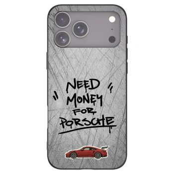 Picasee Μαύρη θήκη σιλικόνης για Apple iPhone 17 Pro Max - Grey Drift