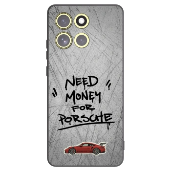 Picasee Μαύρη θήκη σιλικόνης για Motorola Moto G86 Power 5G - Grey Drift