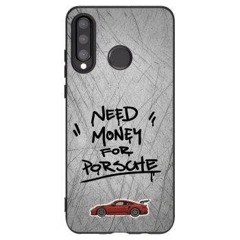 Picasee Μαύρη θήκη σιλικόνης για Huawei P30 Lite - Grey Drift
