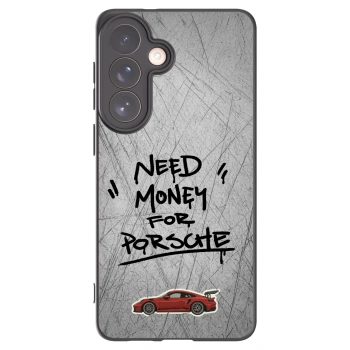 Picasee Μαύρη θήκη σιλικόνης για Samsung Galaxy S26+ - Grey Drift
