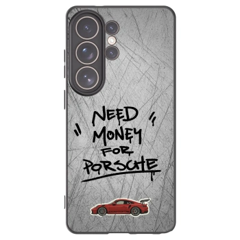 Picasee Μαύρη θήκη σιλικόνης για Samsung Galaxy S26 Ultra - Grey Drift