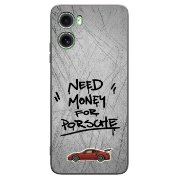 Picasee Μαύρη θήκη σιλικόνης για Motorola Moto G06 - Grey Drift