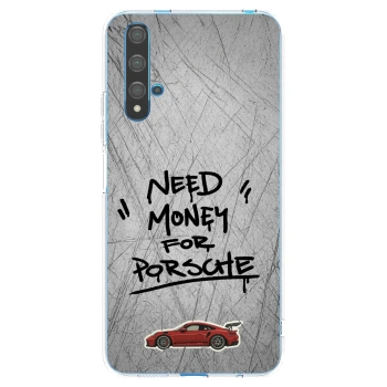Picasee διαφανής θήκη σιλικόνης Huawei Nova 5T - Grey Drift