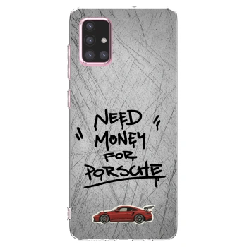 Picasee διαφανής θήκη σιλικόνης Samsung Galaxy A71 A715F - Grey Drift