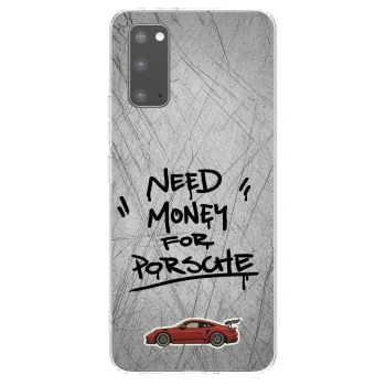 Picasee διαφανής θήκη σιλικόνης Samsung Galaxy S20 G980F - Grey Drift