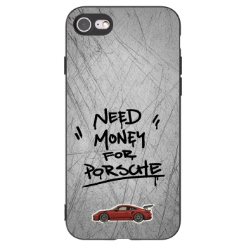 Picasee Μαύρη θήκη σιλικόνης για Apple iPhone SE 2020 - Grey Drift