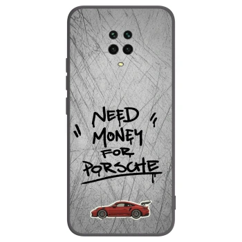 Picasee Μαύρη θήκη σιλικόνης για Xiaomi Redmi Note 9 Pro - Grey Drift